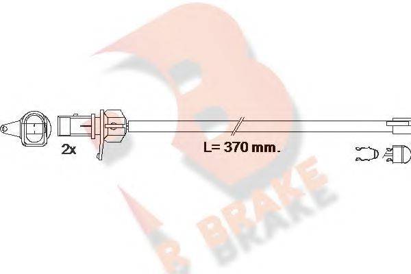 R BRAKE 610608RB Сигнализатор, износ тормозных колодок