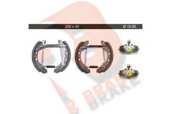 Комплект тормозных колодок R BRAKE 79RBKT0003