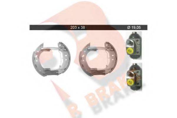 Комплект тормозных колодок R BRAKE 79RBKT0032