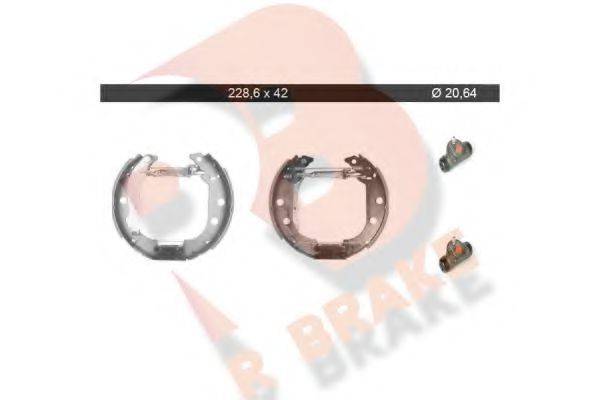 R BRAKE 79RBKT0052 Комплект тормозных колодок