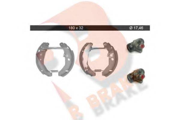 R BRAKE 79RBKT0101 Комплект тормозных колодок