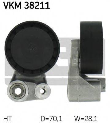 Натяжной ролик, поликлиновой  ремень SKF VKM 38211