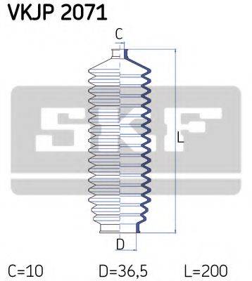Комплект пылника, рулевое управление SKF VKJP 2071
