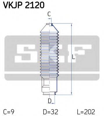 SKF VKJP2120 Комплект пылника, рулевое управление