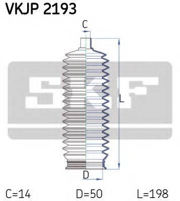 Комплект пылника, рулевое управление SKF VKJP 2193