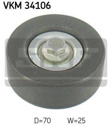 SKF VKM34106 Паразитный / ведущий ролик, поликлиновой ремень