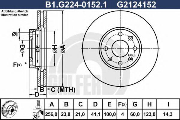 Тормозной диск GALFER B1.G224-0152.1