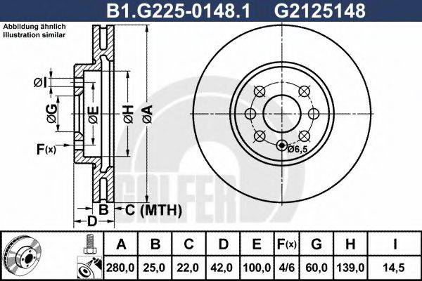 Тормозной диск GALFER B1.G225-0148.1
