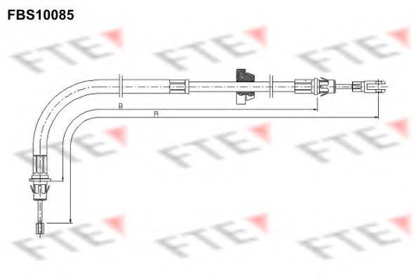 Трос, стояночная тормозная система FTE FBS10085