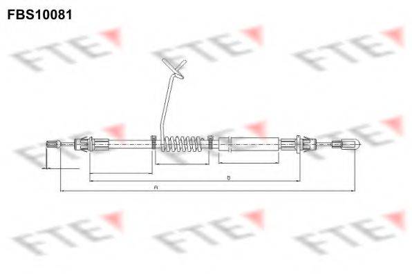 Трос, стояночная тормозная система FTE FBS10081