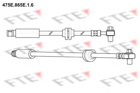 Тормозной шланг FTE 475E.865E.1.6
