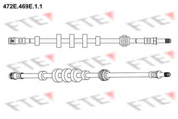 Тормозной шланг FTE 472E.469E.1.1