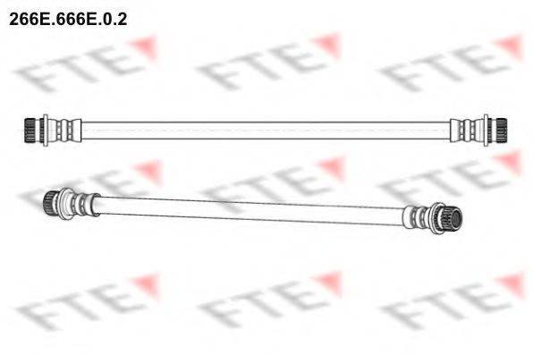 Тормозной шланг FTE 266E.666E.0.2