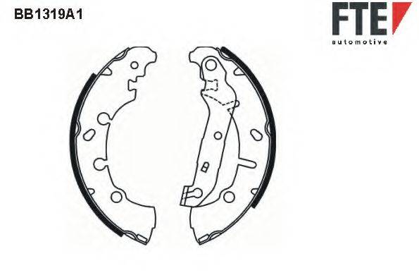 FTE BB1319A1 Комплект тормозных колодок