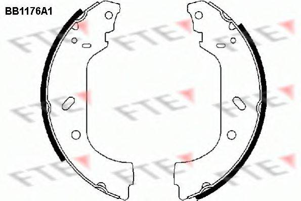 FTE BB1176A1 Комплект тормозных колодок