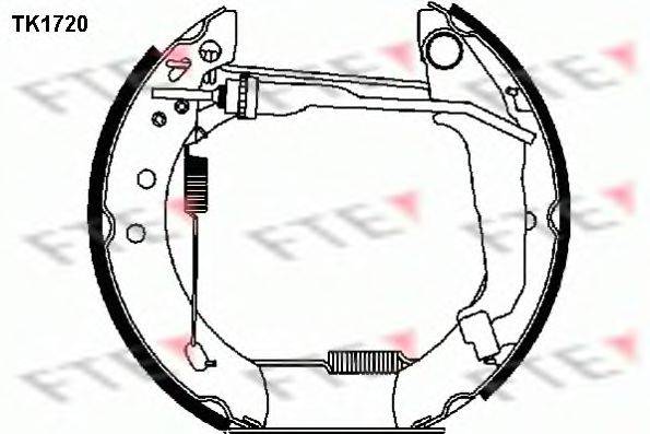 FTE TK1720 Комплект тормозных колодок