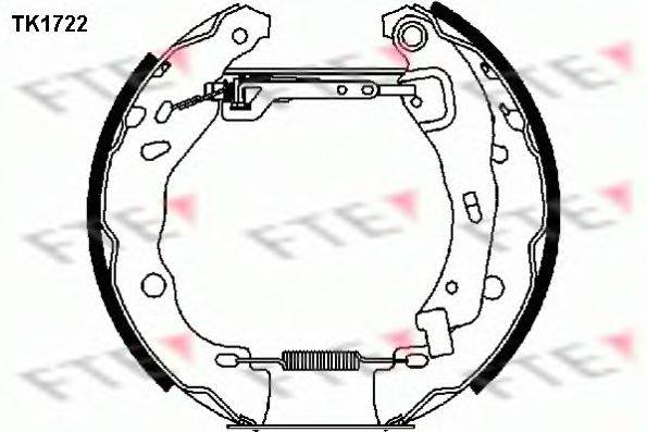 FTE TK1722 Комплект тормозных колодок