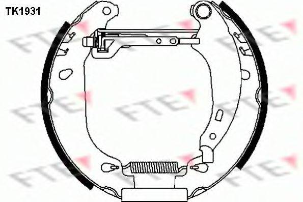 FTE TK1931 Комплект тормозных колодок