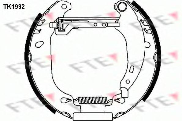 FTE TK1932 Комплект тормозных колодок