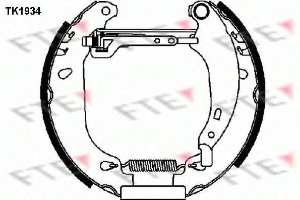 Комплект тормозных колодок FTE TK1934