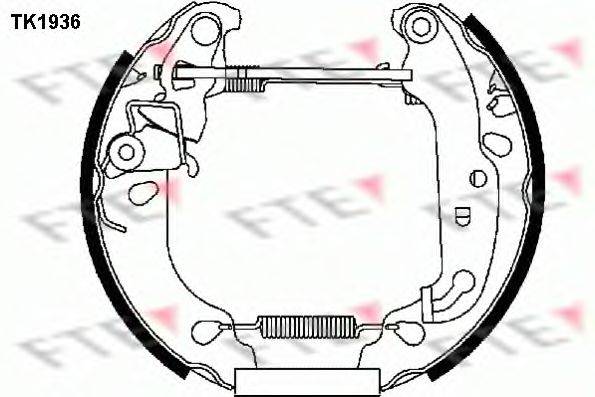 Комплект тормозных колодок FTE TK1936