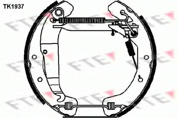 Комплект тормозных колодок FTE TK1937