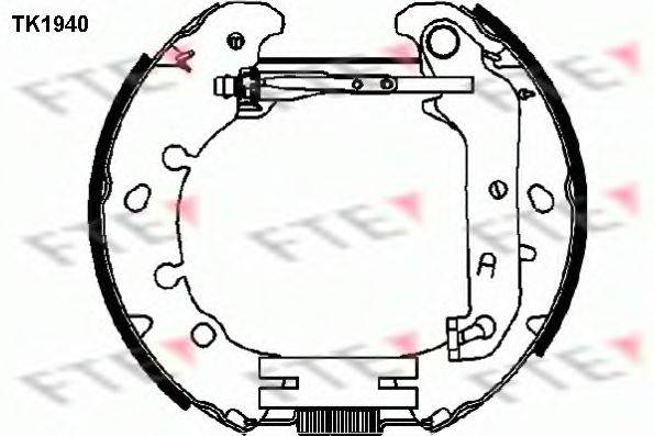 FTE TK1940 Комплект тормозных колодок