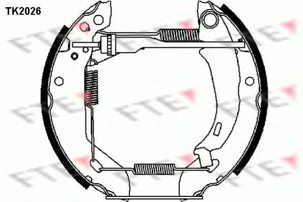 FTE TK2026 Комплект тормозных колодок