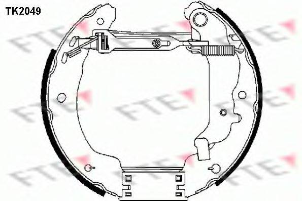 Комплект тормозных колодок FTE TK2049
