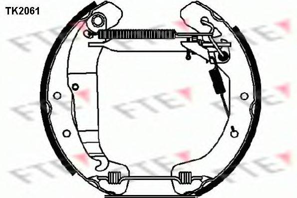 FTE TK2061 Комплект тормозных колодок