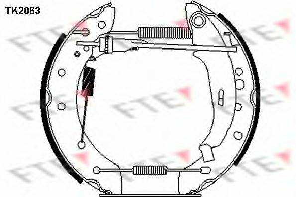 FTE TK2063 Комплект тормозных колодок