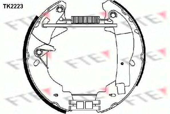 Комплект тормозных колодок FTE TK2223