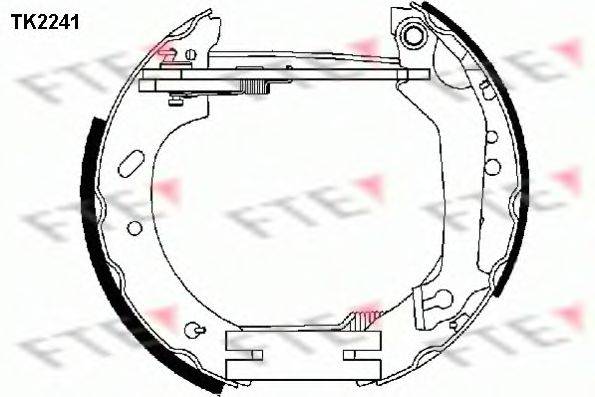 Комплект тормозных колодок FTE TK2241