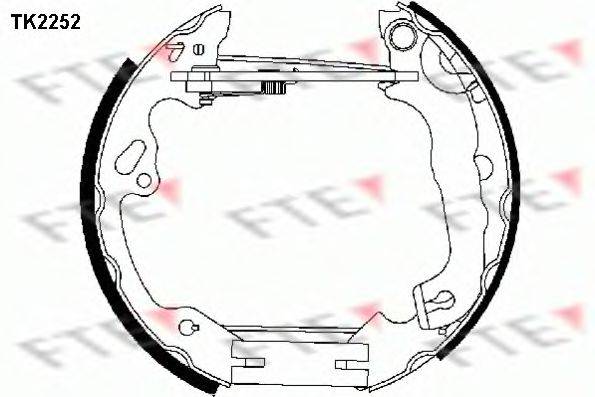 FTE TK2252 Комплект тормозных колодок