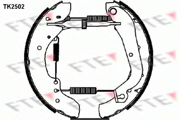 Комплект тормозных колодок FTE TK2502