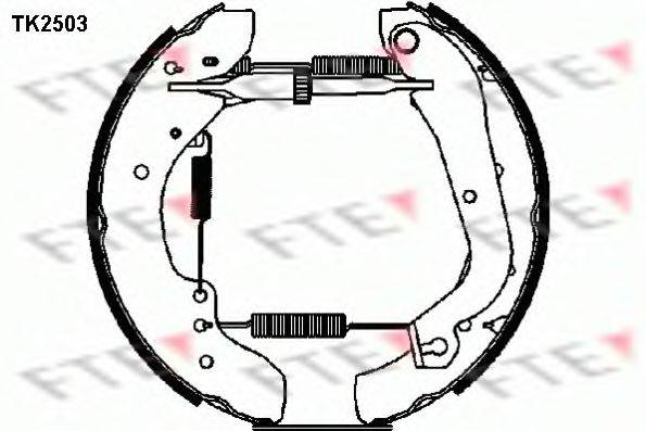 FTE TK2503 Комплект тормозных колодок