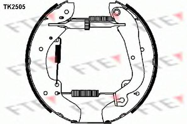Комплект тормозных колодок FTE TK2505