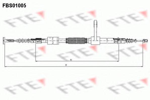 Трос, стояночная тормозная система FTE FBS01005