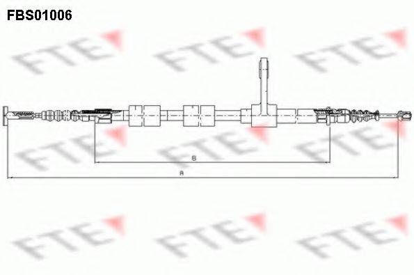 FTE FBS01006 Трос, стояночная тормозная система