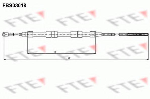 FTE FBS03018 Трос, стояночная тормозная система