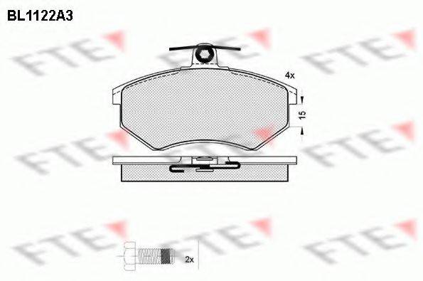 FTE BL1122A3 Комплект тормозных колодок, дисковый тормоз