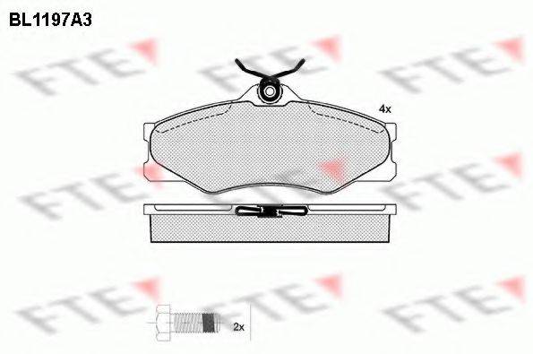 FTE BL1197A3 Комплект тормозных колодок, дисковый тормоз