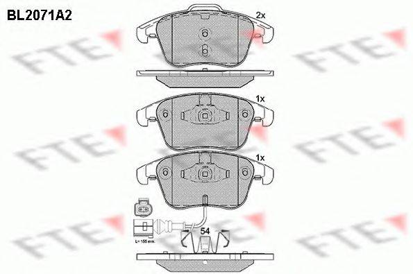 FTE BL2071A2 Комплект тормозных колодок, дисковый тормоз