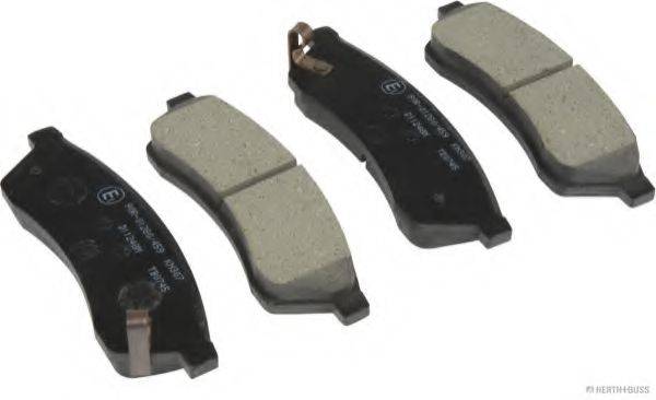 Комплект тормозных колодок, дисковый тормоз HERTH+BUSS JAKOPARTS J3610907