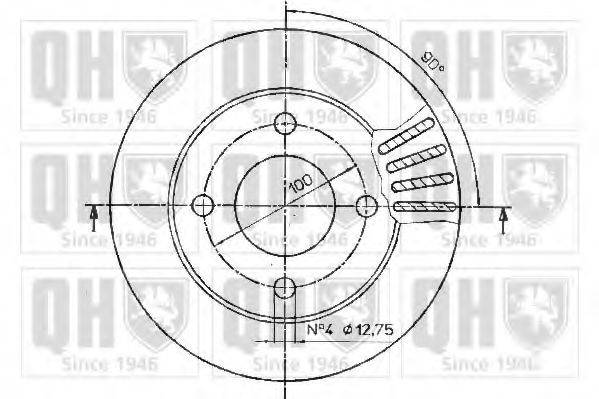 QUINTON HAZELL BDC4393 Тормозной диск