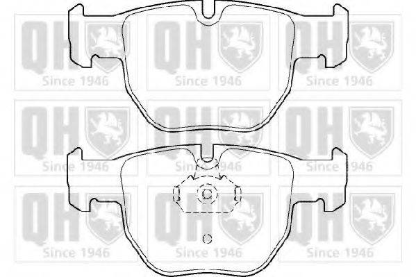 Комплект тормозных колодок, дисковый тормоз QUINTON HAZELL BP1410