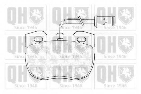 QUINTON HAZELL BP559 Комплект тормозных колодок, дисковый тормоз