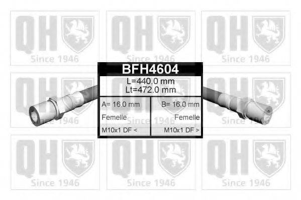 QUINTON HAZELL BFH4604 Тормозной шланг