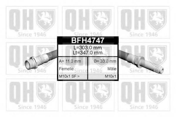 QUINTON HAZELL BFH4747 Тормозной шланг
