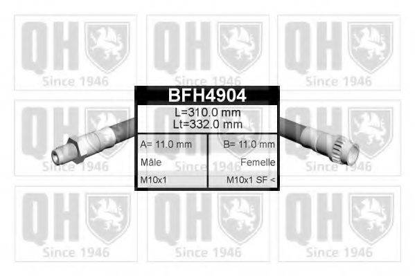 Тормозной шланг QUINTON HAZELL BFH4904
